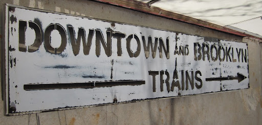 Vintage Subway Sign - Vintage Industrial Furniture
